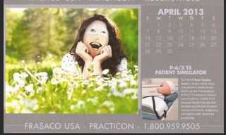 Illustration for article titled This Dental Practice Training Calendar Is the Creepiest Fucking Thing